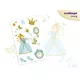 Blaue Prinzessin Aufklebetattoo