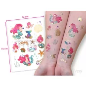 Meerjungfrau Sticker-Tattoos