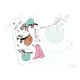 Faule Faultiere Sticker-Tattoo