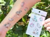 Türkisfarbene Einhorn-Tattooaufkleber