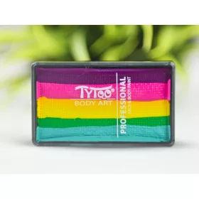 TyToo UV-Neon Csíkos arcfesték 30g Neon Szivárvány Új