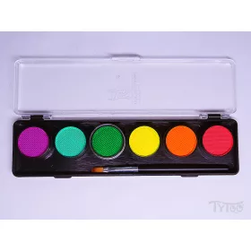TyToo Színvarázs Arcfesték szett 6x4 g UV-neon színek