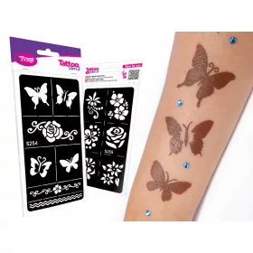 2-teiliges Körperbemalungsschablonen-Set S254-S255