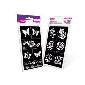 2-teiliges Körperbemalungsschablonen-Set S254-S255