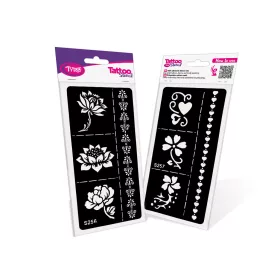 2-teiliges Körperbemalungsschablonen-Set S256-S257