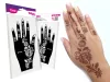 2-teiliges Körperbemalungsschablonen-Set für Handrücken S104