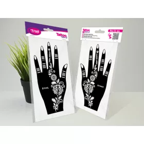   2-teiliges Körperbemalungsschablonen-Set für Handrücken S104