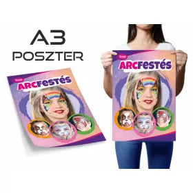 Gesichts-Malerei Poster - Mädchenhaft