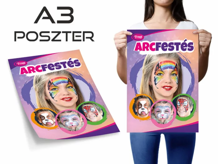 Gesichts-Malerei Poster - Mädchenhaft