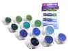 Glitzerset 12 x 2,5 ml kalte Farben