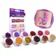 Glitzerset 12 x 2,5 ml warme Farben