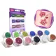 Glitzerset 12 x 2,5 ml Grundfarben (Basic Colours)