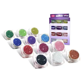 Glitzerset 12 x 2,5 ml Grundfarben (Basic Colours)