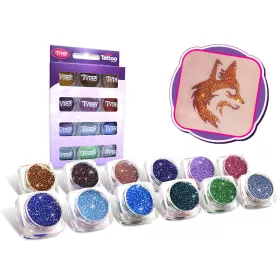 Glitzerset 12 x 2,5 ml Zusatzfarben