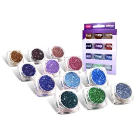 Glitzerset 12 x 2,5 ml Zusatzfarben