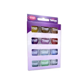 Glitzerset 12 x 2,5 ml Zusatzfarben