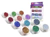 Glitzerset 12 x 2,5 ml Multifarben (holographische Farben)