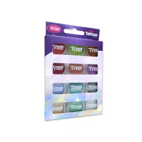 Glitzerset 12 x 2,5 ml Multifarben (holographische Farben)