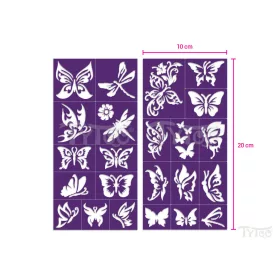Butterflies - Schablonenset Schmetterlinge