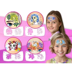 Princess Dream Gesichtsmalset (mit 6 Mosaikschablonen) - Neu