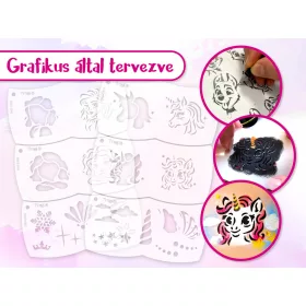 Princess Dream Gesichtsmalset (mit 6 Mosaikschablonen) - Neu