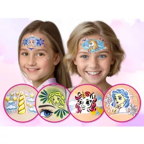 Princess Dream Gesichtsmalset (mit 6 Mosaikschablonen) - Neu