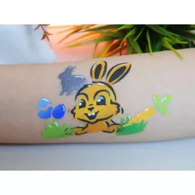Mosaik Oster-Gesichtsmalerei-Schablone - Ei - Hase
