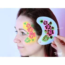 TyToo Halbgesichtsschablone - Hibiskus