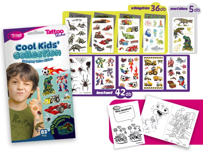 Cool Kids' Collection Tattoo-Aufkleber-Set