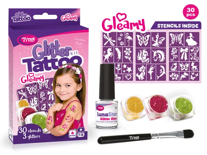 Gleamy Glitzertattoo Set