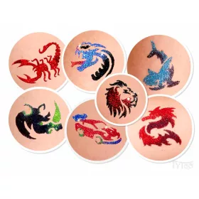 Rumbler Glitzertattoo Set