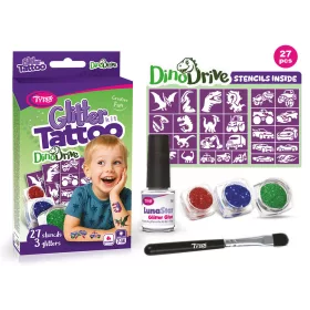 DinoDrive Glitzertattoo Set