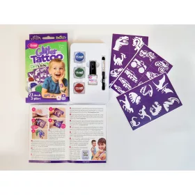 DinoDrive Glitzertattoo Set