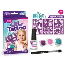 LilyCorn Glitzertattoo Set