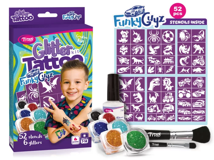 FunkyGuyz Glitzertattoo Set