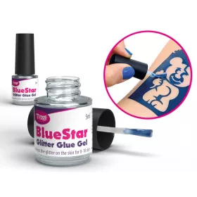 BlueStar Glitzertattoo-Kleber 5ml Bläulich-Weiß