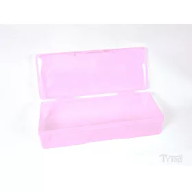 Rosa Kunststoff-Aufbewahrungsbox